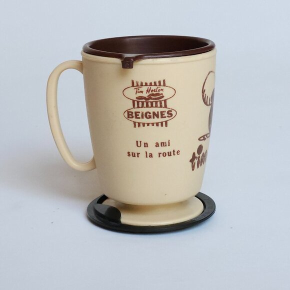 Vintage Tim Hortons Tim Mug Pedestal Base "A friend along the way" - Picture 4 of 11